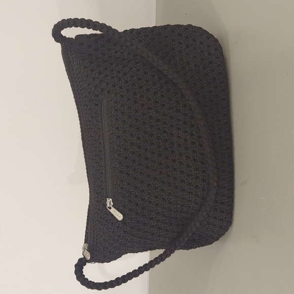 The Sak Woven Shoulder Bag Black - Picture 1 of 9